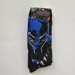 Marvel Black Panther Mens Socks 2-Pair Size 6-12 NWT